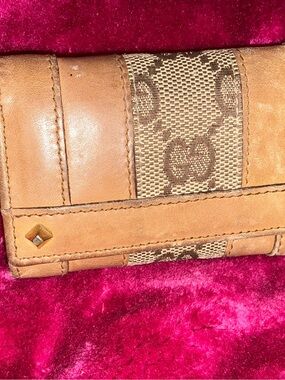 Vintage Gucci GG Canvas & Leather 6 Key Holder Key Case Brown Made in Italy